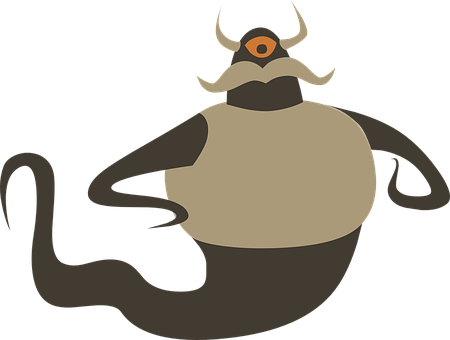 Monster, Figure, Fantasy, Beard, Cyclops - Figura De Monstro (450x340)