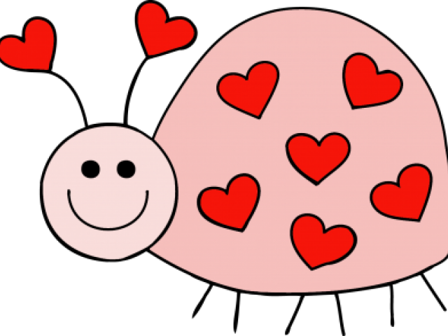 Free January Clipart - Love Bug Clip Art (640x480)