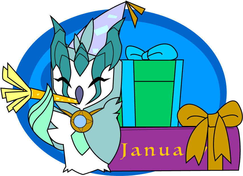 January By Dragon-fangx - Cartoon (864x684)