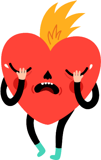Cartoon Picture Of A Heart - Sad Heart Gif (600x600)