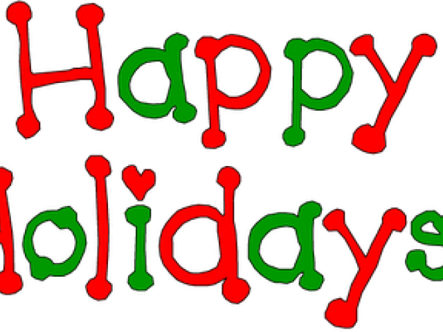 Holydays Clipart December - Happy Holidays Clip Art (640x480)
