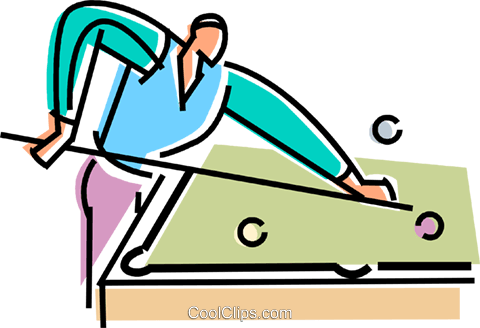 Man Playing Pool Royalty Free Vector Clip Art Illustration - Homem Jogando Sinuca Png (480x328)