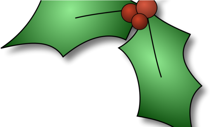 845 X 768 - Christmas Holly Clip Art (750x425)
