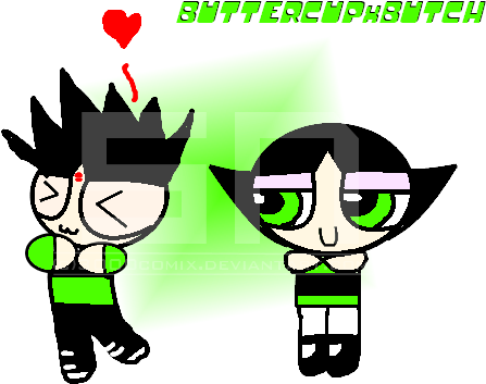 Buttercupxbutch By Smithandcompanytoons Buttercupxbutch - Cartoon (458x379)