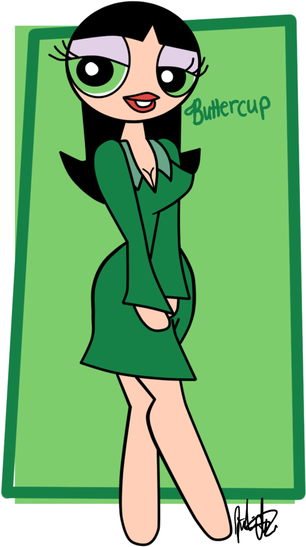 Buttercup By Fraiseparfait - Powerpuff Girls Buttercup Teen (653x1224)