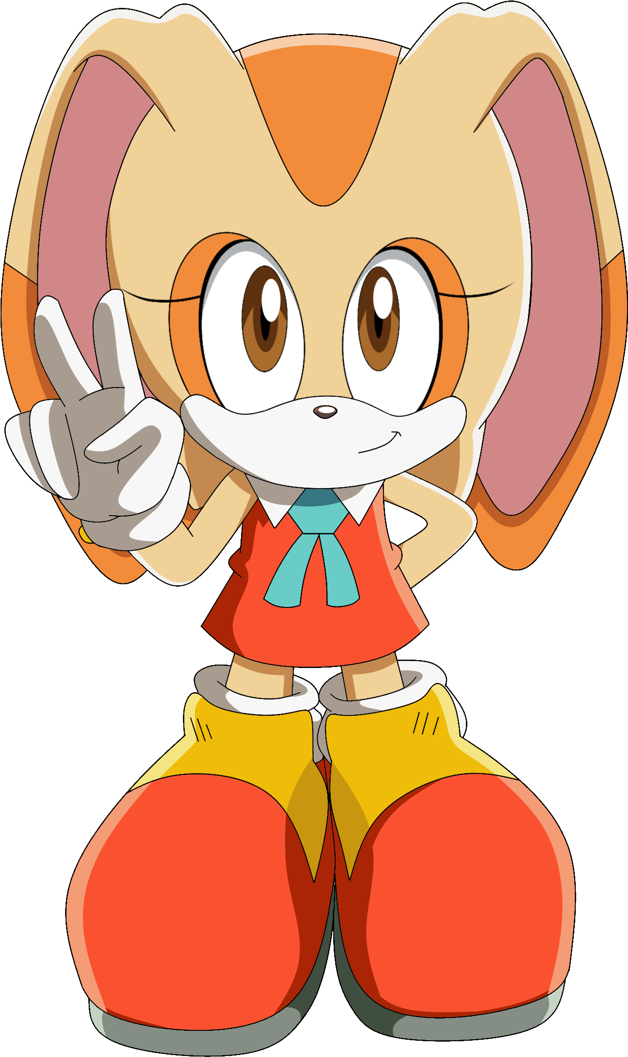 Cream The Rabbit By Siient Angei On Deviantart - Cream The Rabbit Cute (1545x2493)