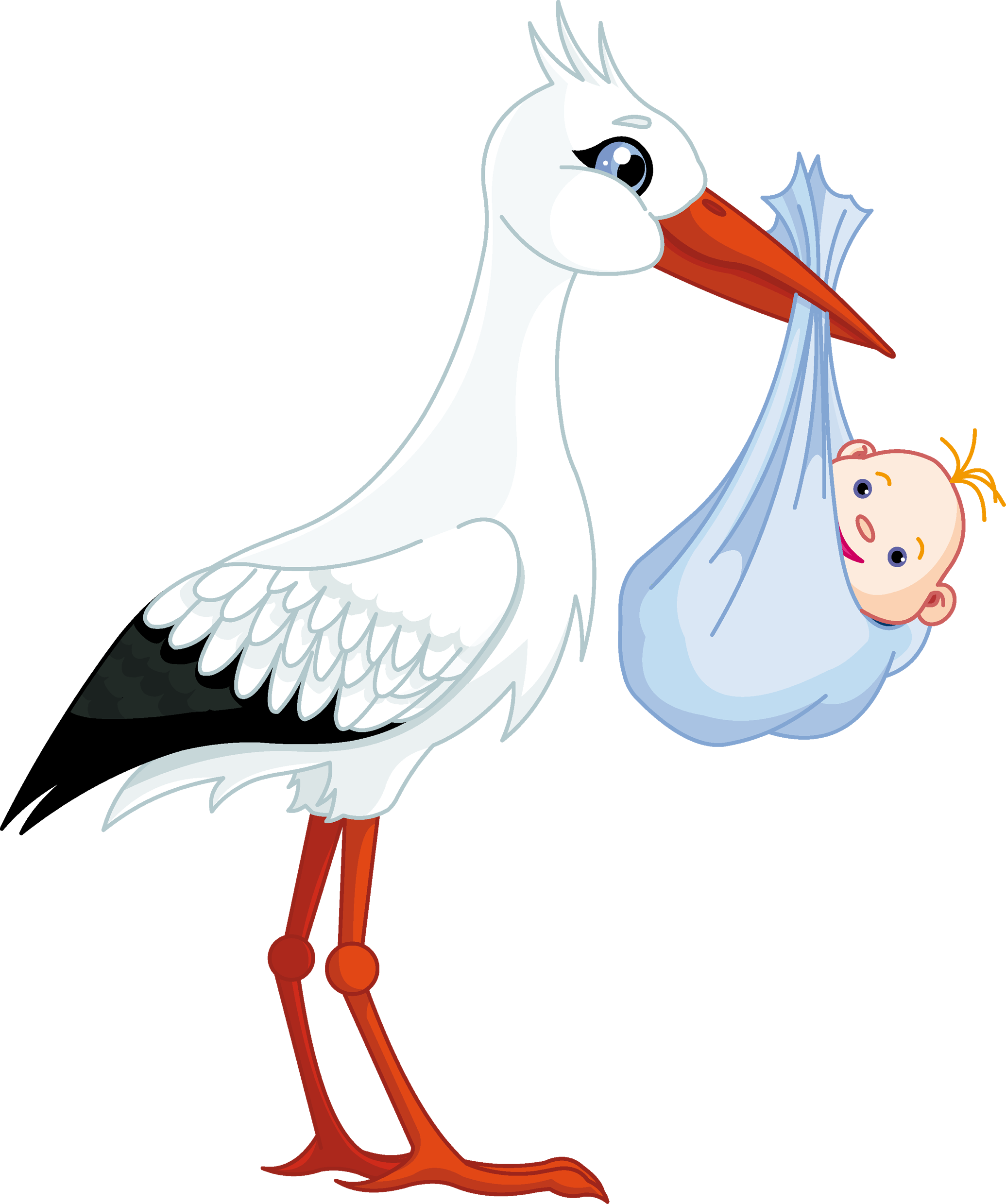 Stork Baby Png - Twins Boy And Girl Cartoon (2071x2479)