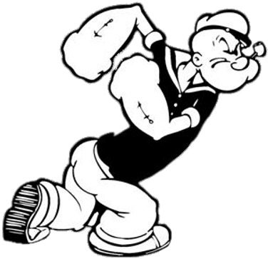 Black And White Popeye (400x400)