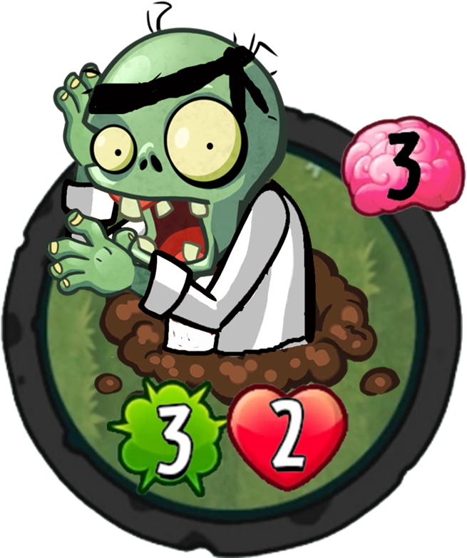 Karate Zombieh - Cartoon (680x785)