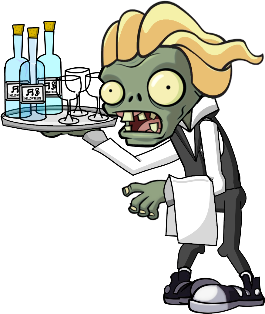 Waiter Zombie Hd - Plants Vs Zombies Characters (901x1081)