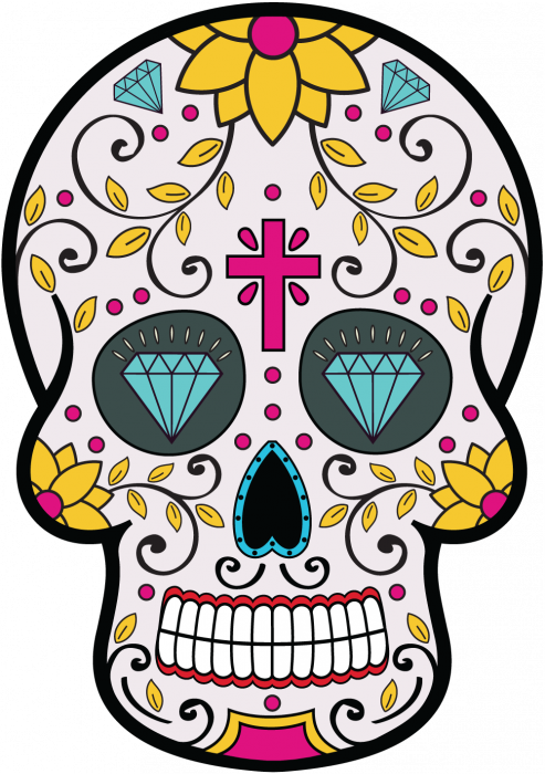 Tete De Mort Mexicaine - Firefighter Sugar Skull Case - Ipad Mini (493x700)