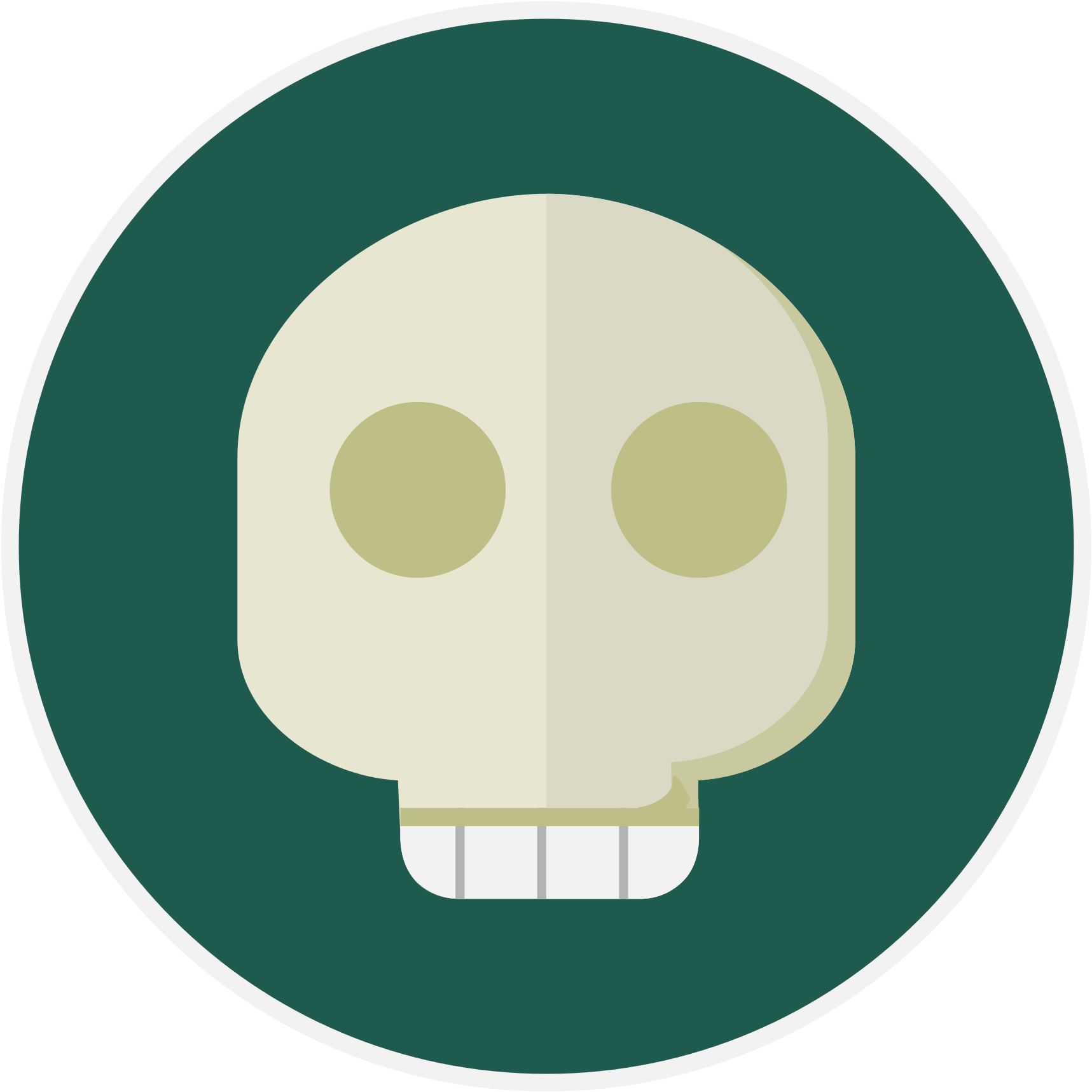 Creative Tail Halloween Skull - Print Design (2000x2000)