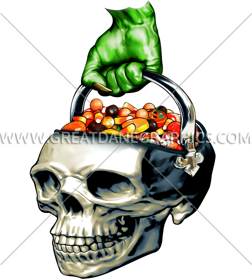 Zombie Skull Candy Bucket Women's Tank Top (825x1025)