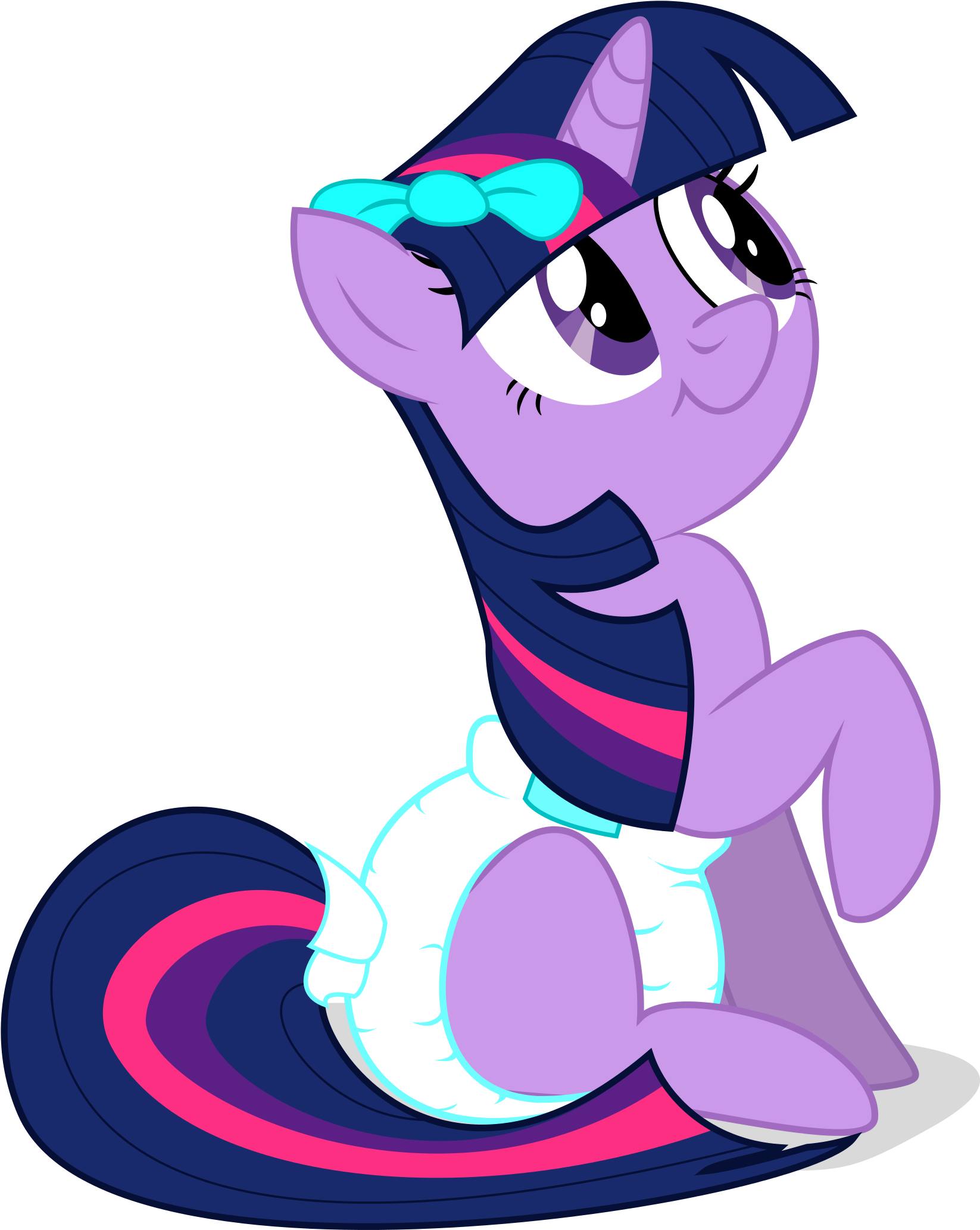 Alternate Version, Artist - Filly Twilight Sparkle Diaper (1920x2223)