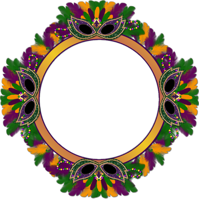 Mardi Gras Frames - Carnival (700x700)