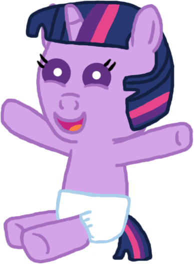 Baby Twilight Sparkle Happy By Mighty355 - Pony Mighty355 (388x528)