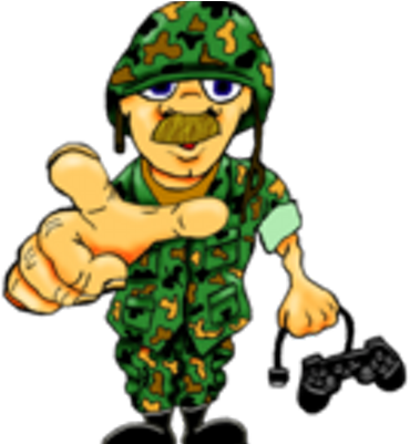 Military Gamers - Cartoon (400x400)