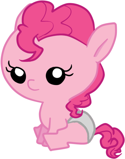Pinkie Pie Rainbow Dash Applejack Twilight Sparkle - My Little Pony Baby Pinkie (571x777)