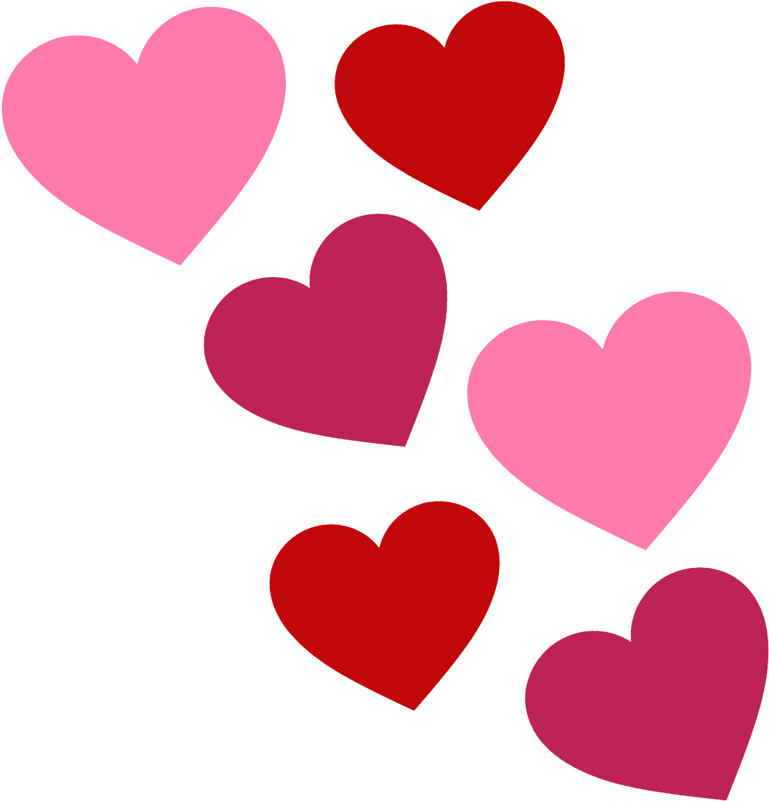 Valentines Day Hearts Clip Art Â€“ Valentine - Valentine Hearts Clip Art (1200x1200)