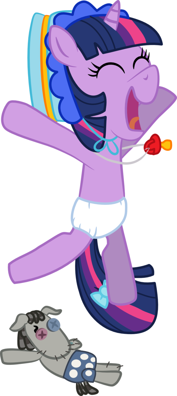 Baby Twilight Sparkle With Smarty Pants - Twilight Sparkle Happy (598x1335)