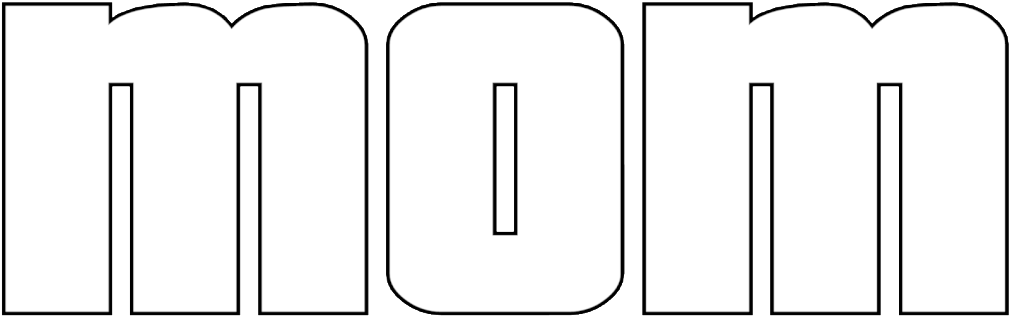 Free "mom" Printable Coloring Page For Mother's Day - Free "mom" Printable Coloring Page For Mother's Day (1024x340)