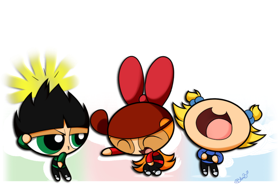 Puff Girl - Powerpuff Girl Rowdyruff Boy (900x613)