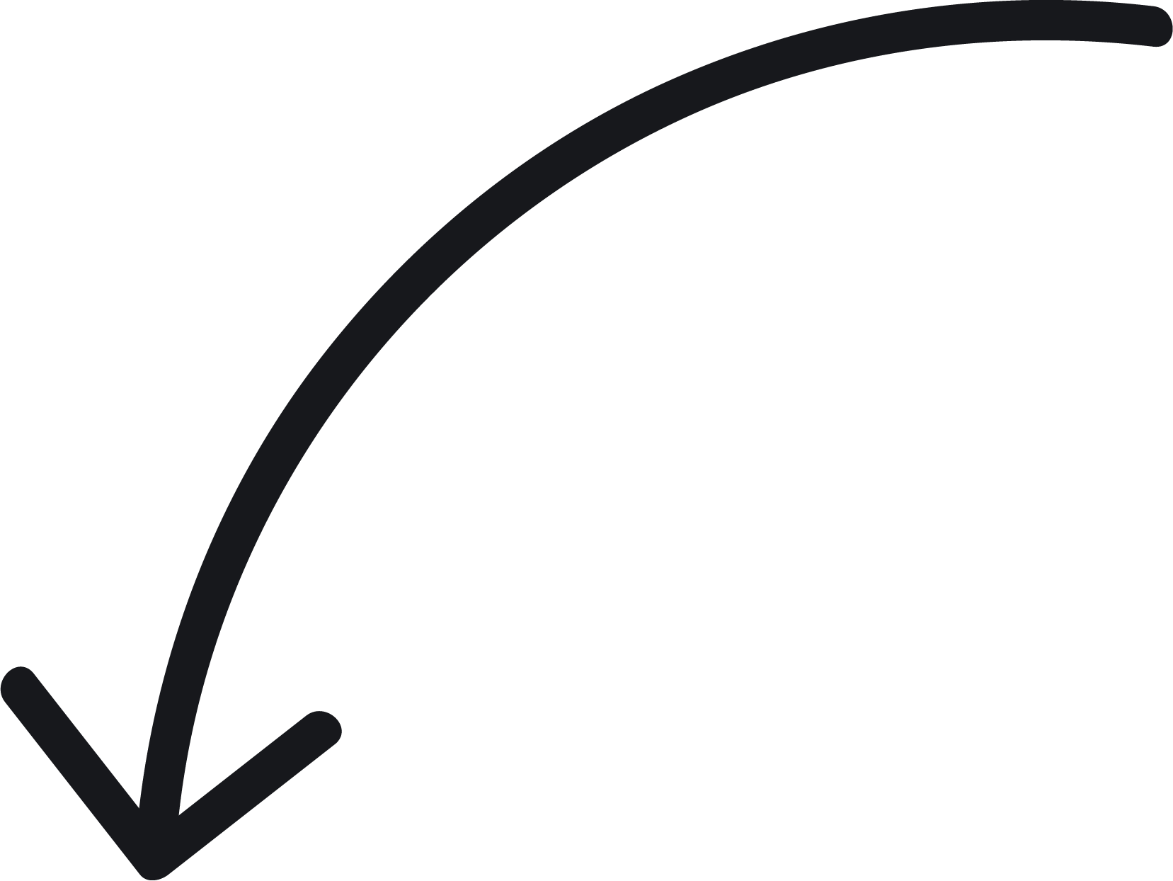Curved Arrow Tool - Black Curved Arrow Png (1657x1244)
