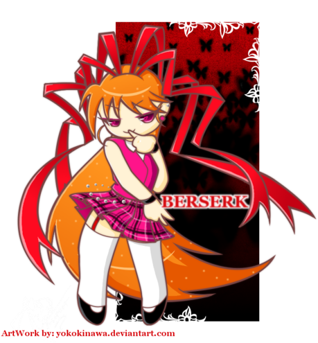 Powerpuff Girls Wallpaper Containing Anime Titled Chibi - Powerpunk Girls Chibi Berserk (485x500)