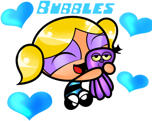 Bubbles Fond D'écran Probably With Animé Entitled Bubbles - Bubbles Powerpuff Girls With Octi (500x417)
