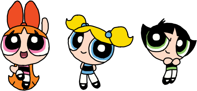 Blossom, Bubbles, And Buttercup By Pichu8boy2arts - Powerpuff Girls 150 Piece Super 3d Puzzle (756x376)
