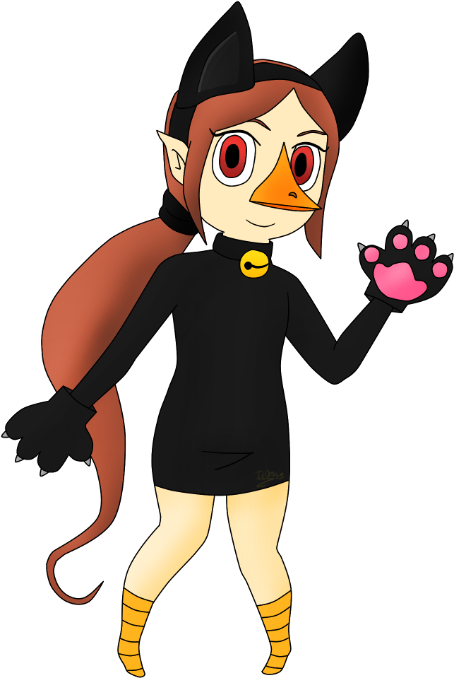 Medli Black Cat Halloween Costume By Iedasb - Cartoon (726x1012)