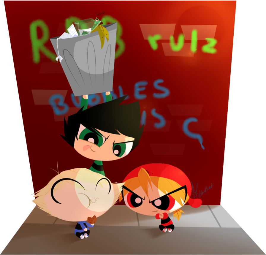 That Last Cookie Feeling By Itbluebeadti - The Powerpuff Girls (900x878)