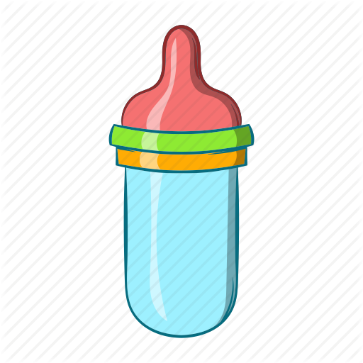 Cartoon Baby Bottle - Milk Bottle Cartoon (512x512)