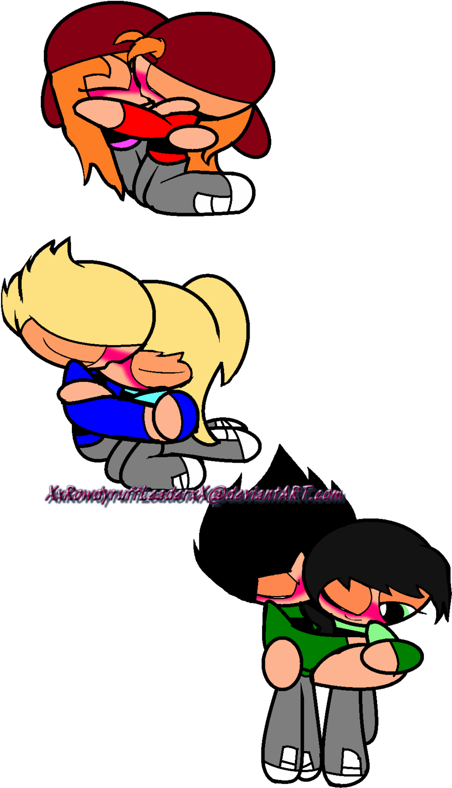 Rq Rowdie Death Girls - Rowdiedeath Girls And Rowdyruff Boys (1024x1699)