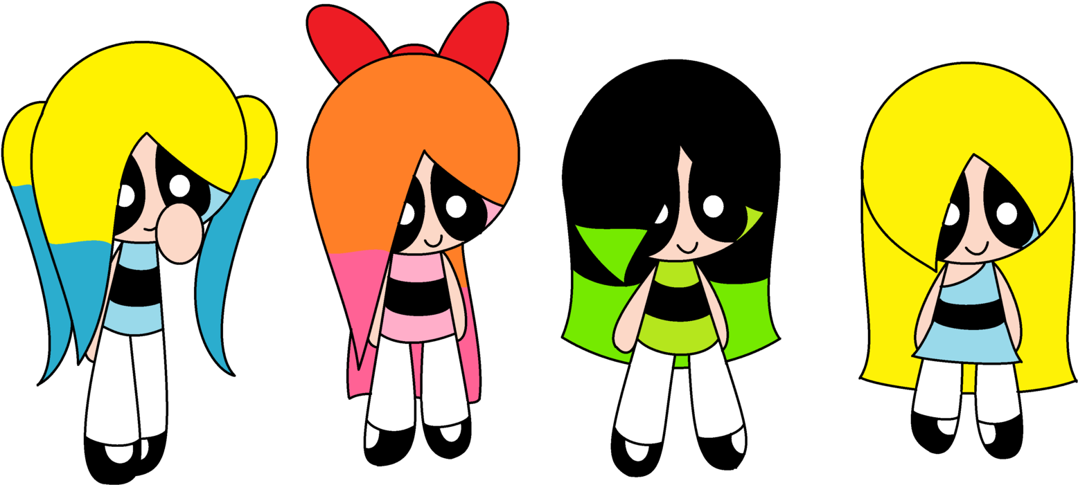 Stacy,britney,alexa And Me As Powerpuff Girls By Bubbles-fan - The Powerpuff Girls (1600x745)