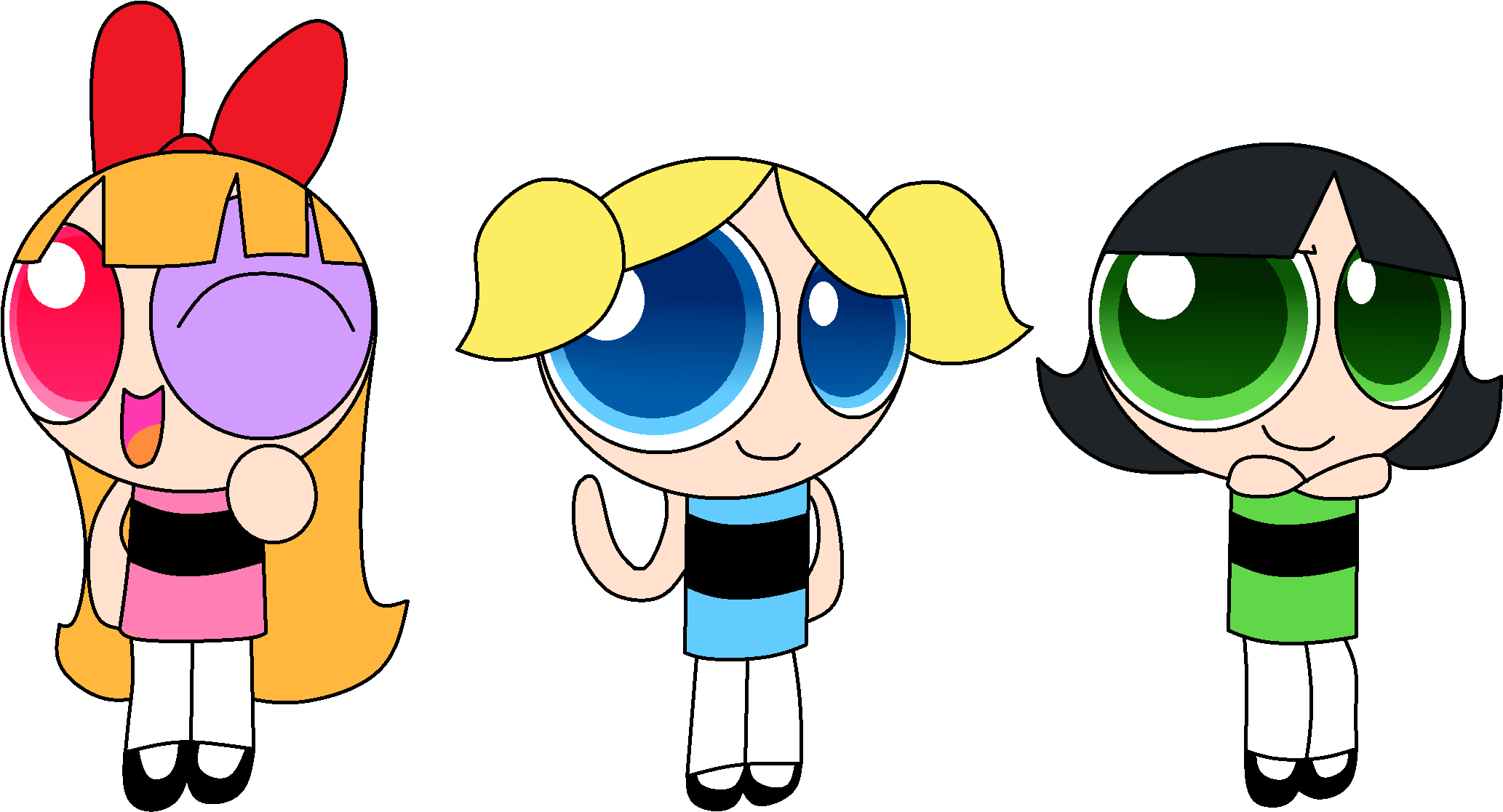The Powerpuff Girls By Lustmove The Hero - The Powerpuff Girls (2099x1155)