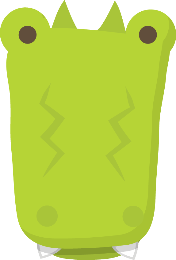 Cocodrile - Baby Zoo Animals Face Clipart (574x848)