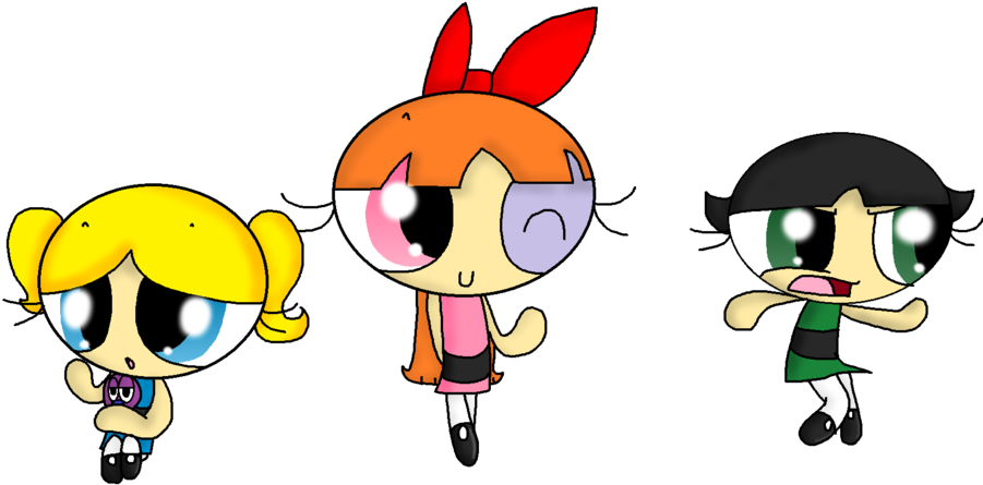 The Powerpuff Girls By Mettamaxie - The Powerpuff Girls (900x462)