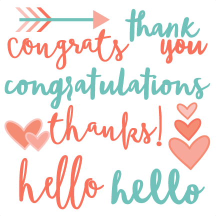 Card Phrases Svg Scrapbook Cut File Cute Clipart Files - Cute Wildlife Letterpress Thank You Cards And Gray (432x432)