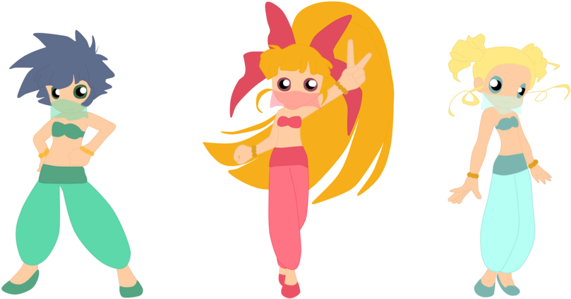 Request Powerpuff Z Belly Dance By Twinlightownz - Powerpuff Girls Belly Dance (900x447)