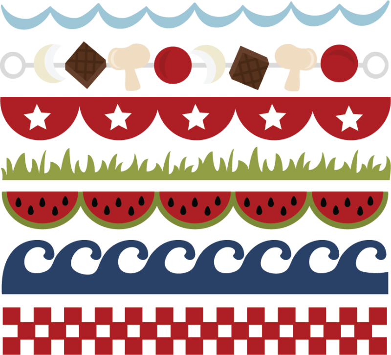 Summer Borders Svg Cut Files - Miss Kate Cuttables Border (800x726)