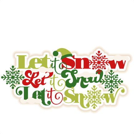 It Snow Title Scrapbook Clip - Clip Art (432x432)