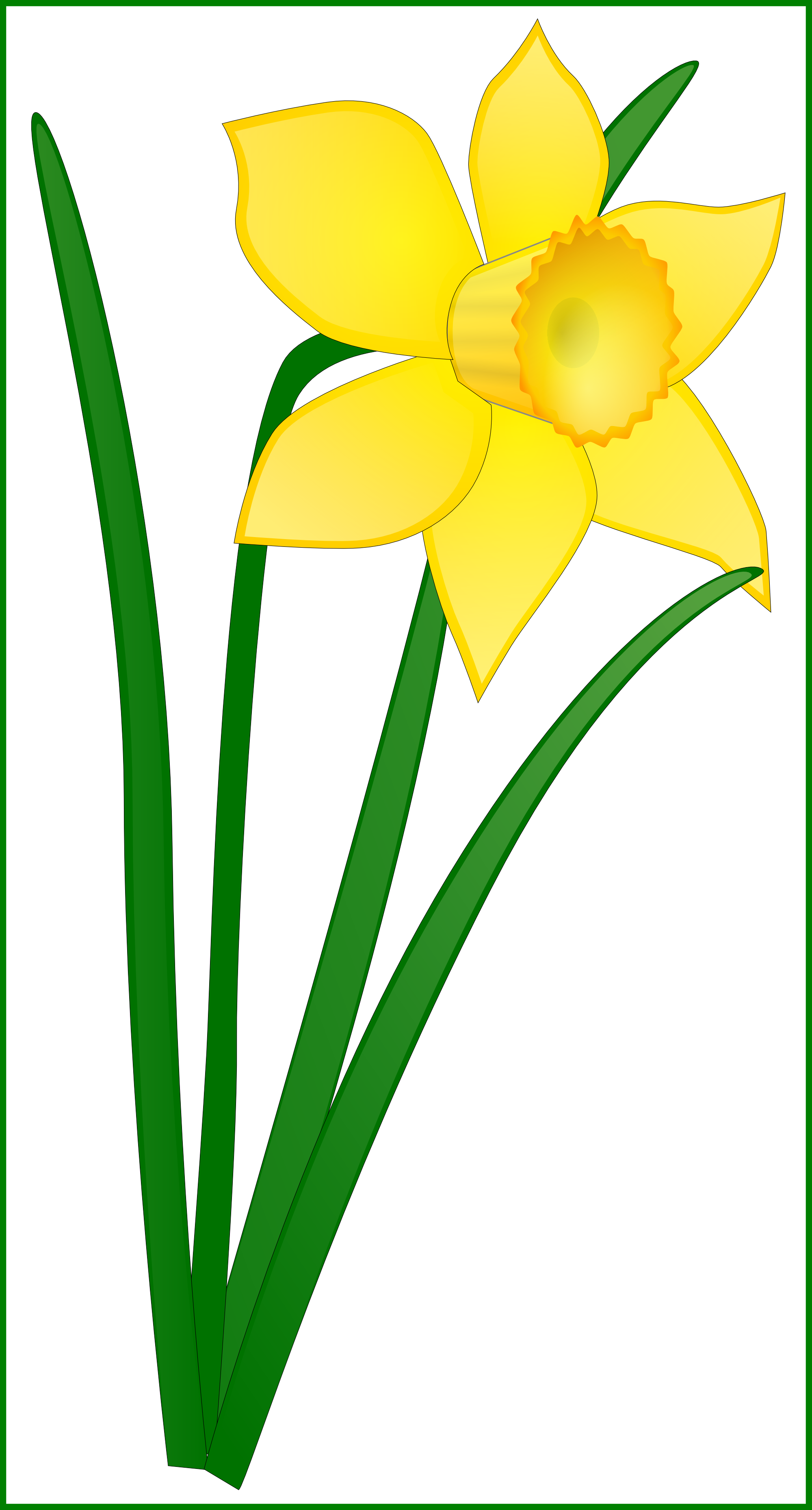 The Best Daffodil Flower Clip Art Clipart Panda Pics - Daffodil Clip Art (1999x3714)