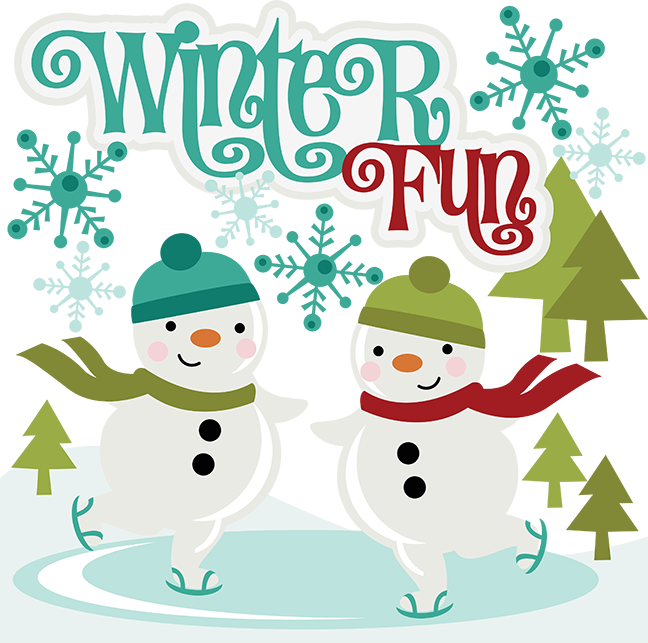 Scrapbooking Winter Svg - Winter Fun Clip Art (648x643)