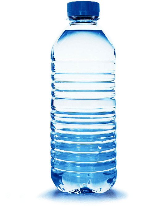 Water Bottle Plastic Transparent Png - Clip Art Water Bottle (604x764)