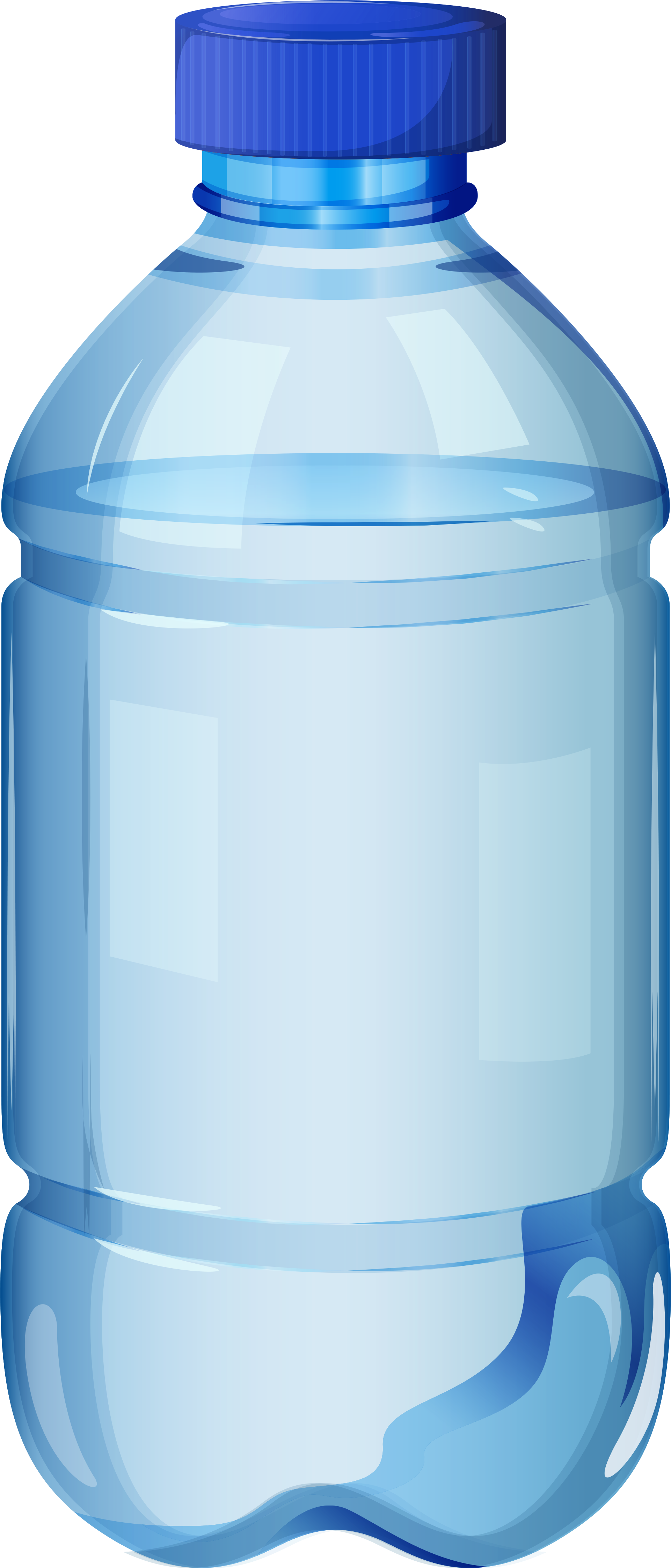 Pattern Water Bottle Png Image - Bottled Water Clip Art (2376x4752)