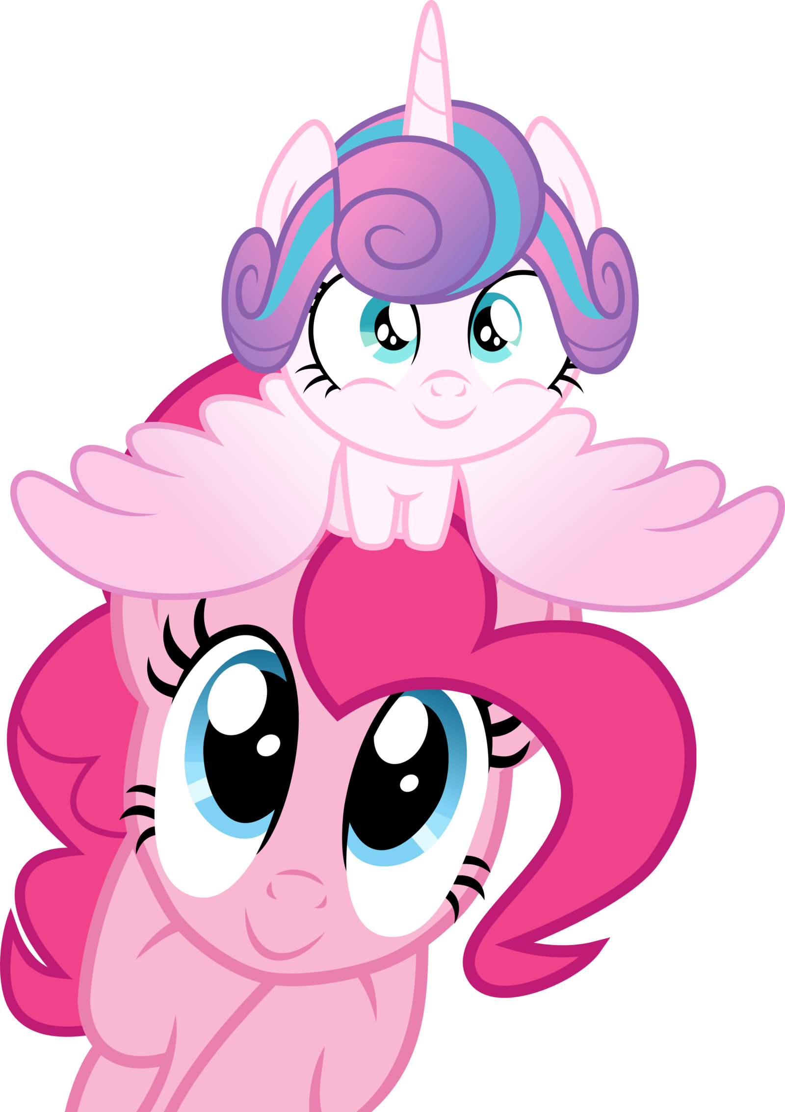 Flurry Heart And Pinkie Pie Cuteness Overload By - Flurry Heart And Pinkie Pie (1600x2266)