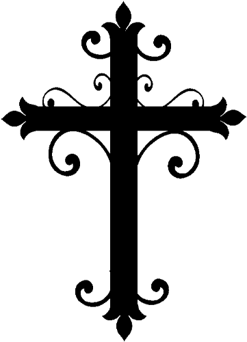 Communion - Zazzle Personalisiertes Christliches Kreuz Und Blumen (600x512)