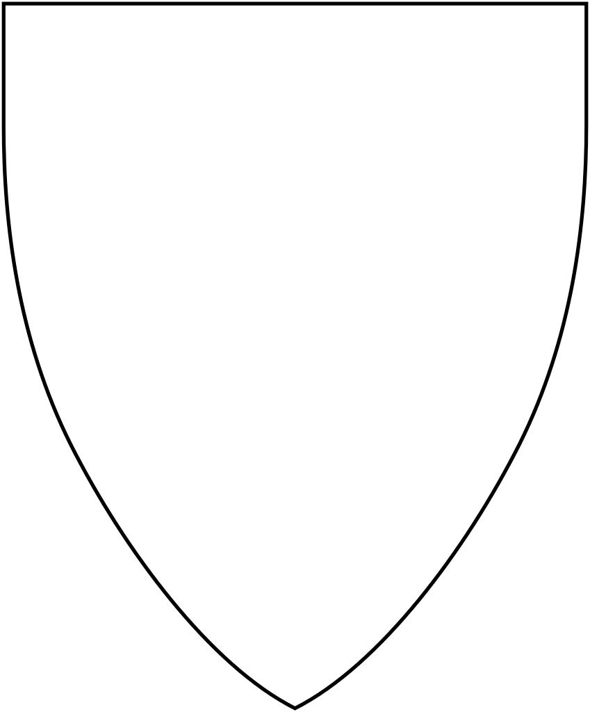 Heraldic Shield Shape - Chevron Corporation (849x1024)