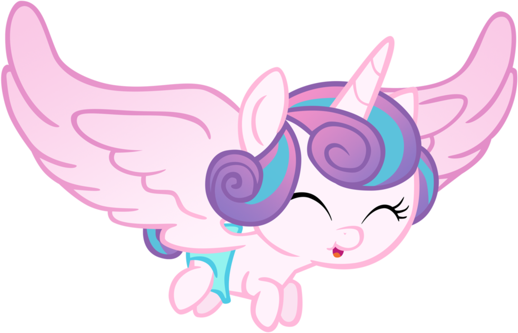 Flurry Heart Flying By Hendro107 - Drawing (1115x716)